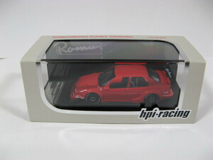 【未使用】hpi・racing 1/43 アルファ ロメオ 155V6 TI ITC プレーンカラーモデル：レッド （#8026 モデルガレージ ロム特注）