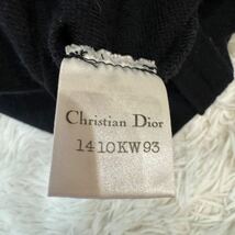 クリスチャンディオール　DIOR ニットワンピース　ビジュー　ゴールドパイピング　Mサイズ　レディース　即決_画像7