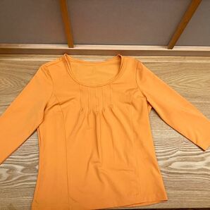 美品　コシノ　ヒロコ　Essentiel HIROKO BIS オレンジ　トップス　ビス　9 Tシャツ カットソー　レディース　