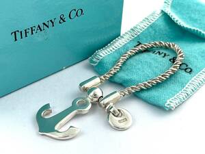 2E1★TIFFANY&Co ティファニー★ SV925 アンカー イカリ キーリング キーホルダー チャーム シルバー