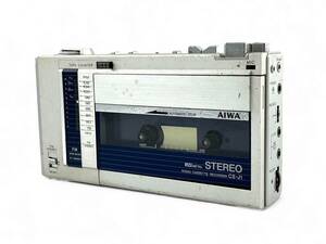 2E1S★通電OK★ AIWA アイワ CassetteBoy METAL STERO（CS-J1）カセットボーイ カセットデッキ ラジオ カセットレコーダー ジャンク品