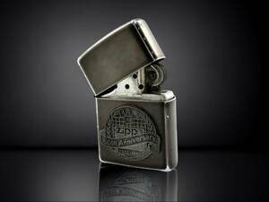 2T3★Zippo/ジッポー★ 60th Anniversary 1932-1992 60周年記念 ガンメタ ブラック オイルライター