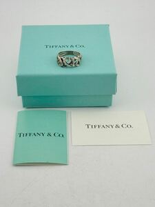 TIFFANY & Co. ティファニー トリプルラビングハートリング 指輪　刻印シルバー925 箱付き アクセサリー【k2918】