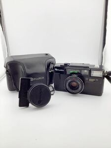 FUJIFILM FUJICA AUTO-7 DATE フィルムカメラ コンパクトカメラ FUJINON LENS 1:2.8 f=38mm ケース　レンズカバー付き (k5464-c9)