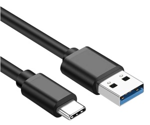 USB-C to USB-Aケーブル 1m 最大3A USB3.2 Gen2 高速 充電/データ転送 10Gbps 100cm ブラック バルク