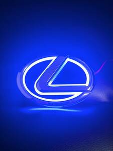 1 piece ~ Lexus LEXUS 125mm solid type LED emblem blue RX UX LS RX300 RX330 RX350 IS250 LX570 is200 is300 ls400