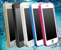 送料無料 iPhone6s Plus iPhone6 Plus 用 防水ケース ケース 防水カバー プルー 黒 ブラック 衝撃吸収 アィフォン アップル 国内配送_画像2