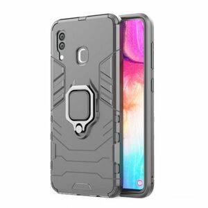 T在庫処分 黒 Galaxy A30 指リング付き ケース SCV43 スタンド 衝撃吸収 カバー ギャラクシー 本体保護 画面割れ 破損にくい 丈夫 サムセン