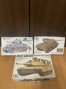 87 1円 【未組立】 タミヤ アメリカ 戦車 榴弾砲 駆逐戦車TAMIYA プラモデル まとめ 取説1点なし デカールあり M10 m1a2 m4a3