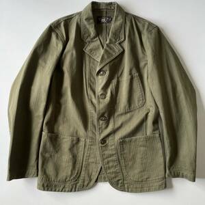 【傑作】RRL “Magill Sport Coat” M ミリタリー ジャケット スポーツ コート HBT ヘリンボーン テーラード Ralph Lauren ヴィンテージ