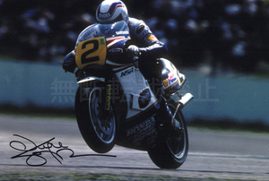 ☆SALE☆ ワイン・ガードナー 直筆サインフォト レーシングライダー Wayne Gardner