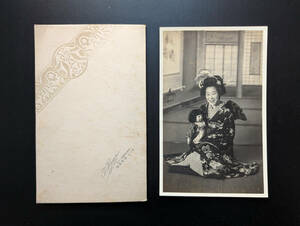 絵葉書　絵はがき　古写真　戦前　美人　明治　大正　7-528　検）芸妓　芸者　舞妓　花魁　遊女　女優　ブロマイド