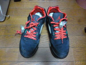 即決・送込★NIKE ナイキ★良品 AIR JORDAN 5 RETRO LOW SP エアジョーダン 5 レトロ ロー スペシャル DM4640-036★黒ｘ赤 US10.5(28.5㎝)