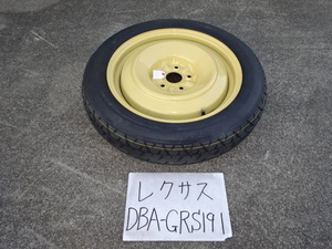 レクサス　18年　DBA-GRS191　スペアタイヤ　T155 70 D17 110M　2006年製