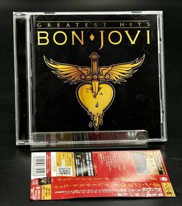G. ボン・ジョヴィ CD [動作未確認] ザ・グレイテスト・ヒッツ BON・JOVI GREATEST HIT ＊訳あり＊ブックレット・帯・滲み貼り付けてます