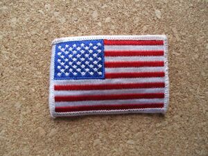 80s 米国アメリカ星条旗ビンテージ刺繍ワッペン中古/U.S.A.国旗PATCHサバゲー米軍ミリタリー旅行スーベニア観光フラッグUSA土産パッチA D21