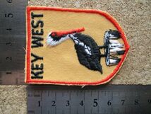 70s キーウェストKEY WEST Pelicanワッペン/ペリカンPATCH野鳥フロリダ旅行VOYAGER鳥アメリカVintageスーベニアPATCH土産USA D②_画像5