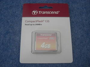 CFカード ４GB Transcend CompactFlash 133Ｘ　コンパクトフラッシュ　新品未使用