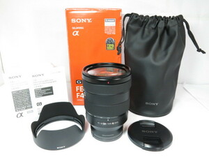 【 極上品 】SONY FE24-105mm F4 G OSS SEL24105G E-mount レンズ 元箱付 ソニー ［管SO2254］