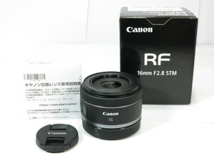 【 美品 】Canon RF 16mm F2.8 STM キャノン レンズ [管CN2351]