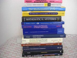 数学数理哲学洋書 14冊 The philosophy of mathematics today、Mathematics and Mind、The Limits of Mathematics 他 B8