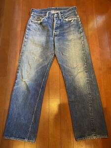 LEVIS 501XX 革パッチ　1947 model リーバイス501XX 1947年モデル フルオリジナルコンディション W38cm L72cm