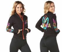 Be About Love Zumba Instru ctor Jacket(Bold Black) ズンバウェア　インストラクター限定品　ジャケット　ハート　ブラック黒_画像1