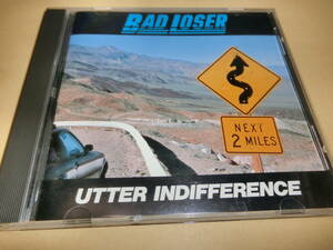 BAD LOSER/UTTER INDIFFERENCE 国内盤CD　盤面良好　ケーストレー爪やや曲がり