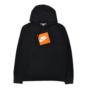 Nike Logo Print Parker M Black Cotton M HBR PO Fleece Nke Hoody 928720-010 2022 Модель