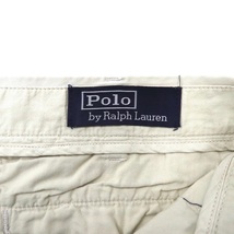 POLO BY RALPH LAUREN ショートチノパンツ 32 ベージュ コットン STRAIGHT FIT_画像8