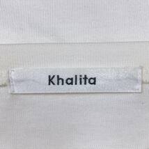 S2292 Khalita レディース Tシャツ 半袖 人気 L 白 万能 シンプルデイリーカジュアル 前プリント_画像9