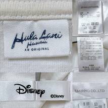 S2714 Hula Lani Hawaii レディース Tシャツ 半袖 M 白 万能 人気 シンプルデイリーカジュアル ミッキー刺繍 Disneyコラボ_画像10