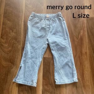 韓国子供服　merry go round メリゴ　フレアデニム　デニム　パンツ ジーンズ キッズ