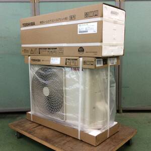 ◎【WH-9693】在庫限り 未使用 未開封 TOSHIBA 東芝 ルームエアコン RAS-2213T(W)+RAS-2213AT 6畳用 100V 白【佐川送料着払い・２梱包】