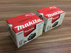 【WH-9803】未使用 makita マキタ 18V 純正バッテリー BL1860B 6.0Ah 2個セット 急速充電対応 雪マーク有 PSEマーク有 ※箱有