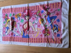  new goods unused at that time Cutie Honey flash cutiehoney f. slope ... anime vintage BANDAI beach towel large size rare article 