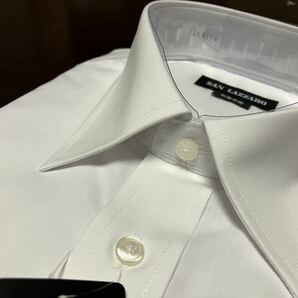 SAN LAZZARO★白無地形態安定ワイシャツ 4L(48-88) レギュラーカラー  レギュラーフィットの画像2