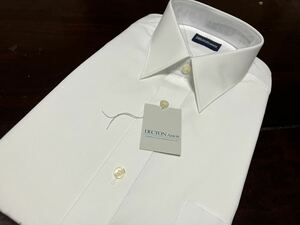 ＤＥＣＴＯＮ　ＡＲＲＯＷ☆白無地ワイシャツ　レギュラーカラー　M(39-78)　形態安定　百貨店用ブランド