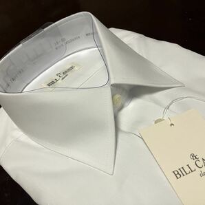 百貨店販売品 BILL CAUSE形態★形態安定 白無地ワイシャツ M(39-78) レギュラーカラー 送料無料の画像4