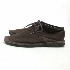 Q#[ US9 ]ka band Zucca /Cabane de ZUCCA suede leather desert boots # tea MENS/21[ used ]