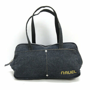 Q■ネイヴル/Navel デニムハンドバッグ/トートBAG■紺LADIES/23【中古】