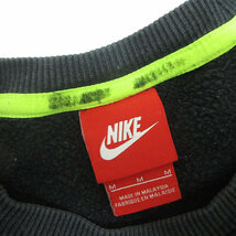 G■ナイキ/NIKE スウェットシャツ/トレーナー【M】黒/KIDS/45【中古】■_画像2