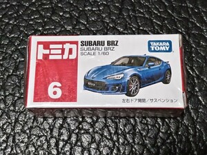 絶版品 未開封 トミカ No.6 SUBARU BRZ 1/60