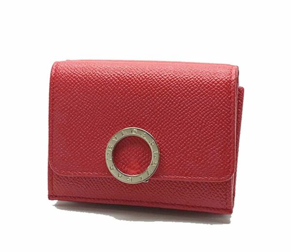 【正規品・新品未使用】BVLGARI レザー ブルガリブルガリ ブルガリ 財布 ウォレット 小銭入れ 三つ折り 三つ折り財布