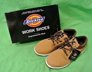 未使用 安全靴 作業靴 28.0cm 4E ディッキーズ Dickies D-3309 ブラウン 鋼製先芯 ジッパー JSAA