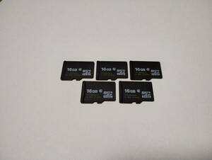 5枚セット　16GB　microSDHCカード　class2 フォーマット済み　microSDカード メモリーカード