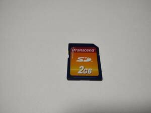 2GB　Transcend　SDカード　フォーマット済み　メモリーカード