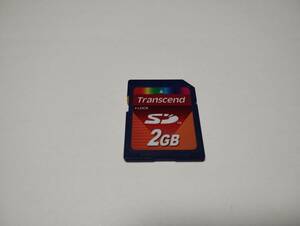 2GB　Transcend　SDカード フォーマット済み　メモリーカード
