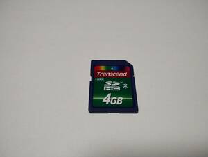 4GB　Transcend　SDHCカード　フォーマット済み　メモリーカード　SDカード