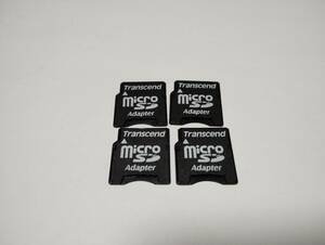 4枚セット　microSD→miniSD　変換アダプター　Transcend　認識確認済み　メモリーカード　マイクロSDカード　MICRO mini　SDカード